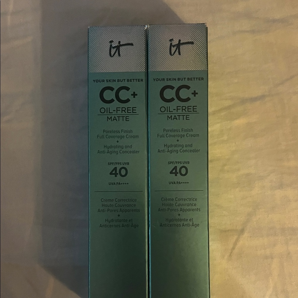 IT Cosmetics CC+ Natural Matte Foundation - Rich Honey(bundle of 2)